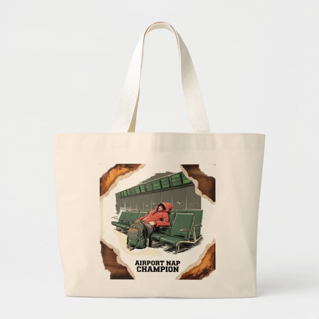 Bolsa Tote Grande Saco de Tote Clássico de Campeão do Aeroporto - Es (Frente)