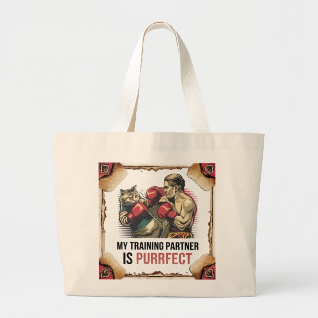 Bolsa Tote Grande Saco de Tote Clássico do Parceiro de Treinamento d (Frente)