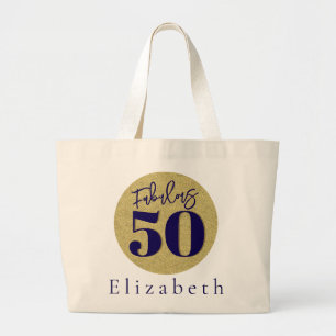 Bolsa Tote Grande Saco de Tote de 50 Aniversário Fabuloso