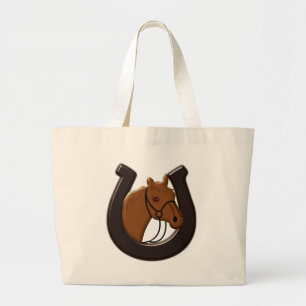 Bolsa Tote Grande Saco de Tote de Cabeça de Cavalo