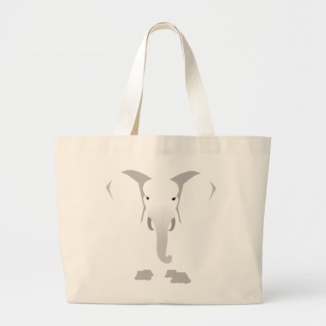 Bolsa Tote Grande Saco de tote de elefante (Frente)