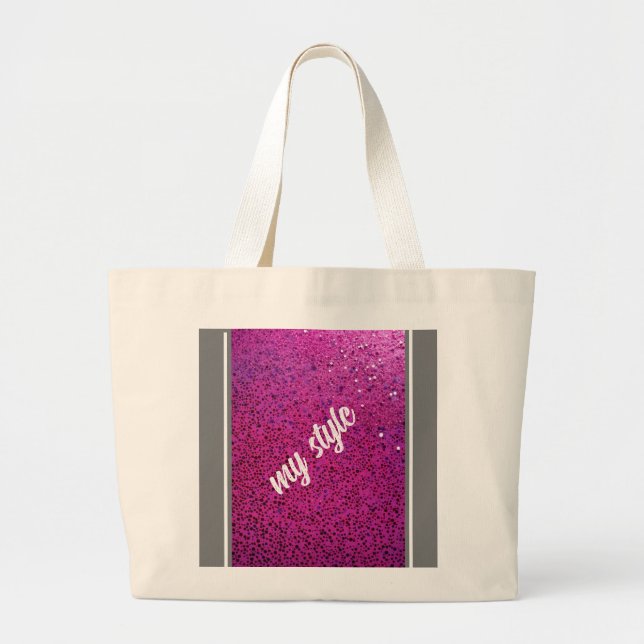 Bolsa Tote Grande Saco de Tote de na moda grandes (Frente)