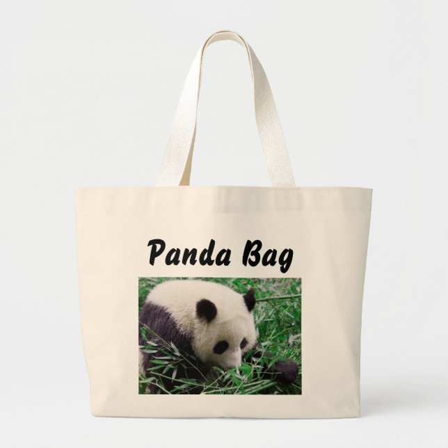 Bolsa Tote Grande Saco de Tote do Urso Panda (Frente)