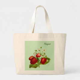 Bolsa Tote Grande Saco de Tote Personalizado de Morango