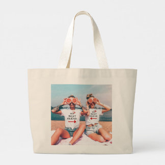 Bolsa Tote Grande Saco de Transporte de Amizade com Foto Personaliza
