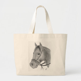 Bolsa Tote Grande Saco de um quarto do cavalo