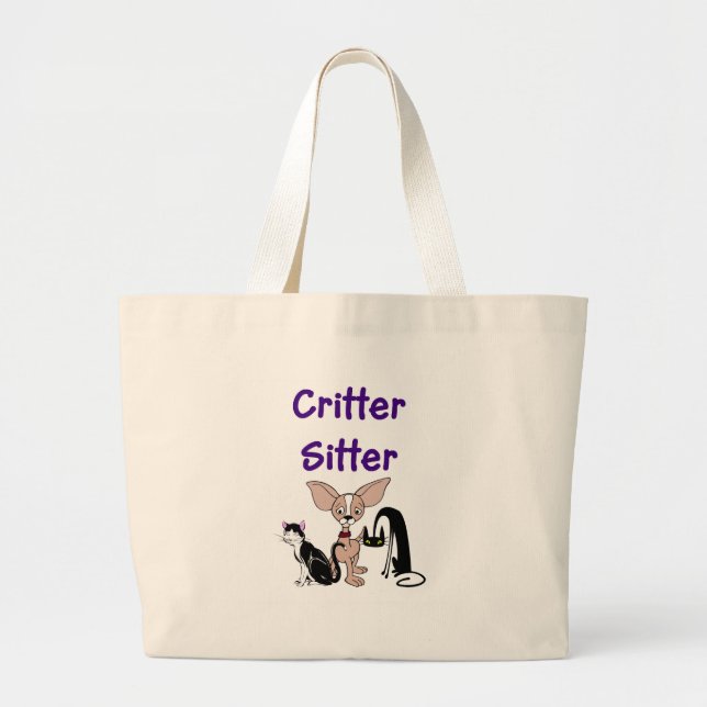 Bolsa Tote Grande Saco do baby-sitter do animal de estimação (Frente)