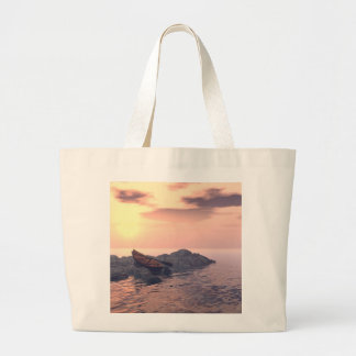 Bolsa Tote Grande "Saco do barco a remos solitário"