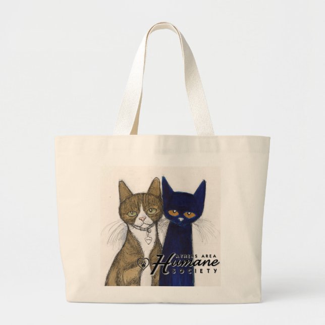 Bolsa Tote Grande Saco do capitão & do Pete (Frente)