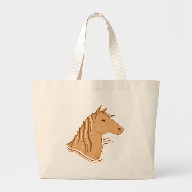 Bolsa Tote Grande Saco do cavalo (Frente)