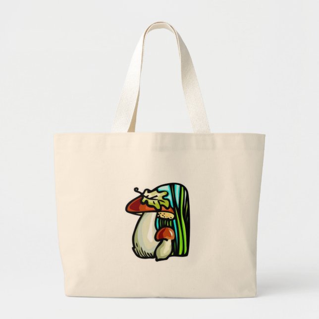 Bolsa Tote Grande Saco do Cogumelo (Frente)