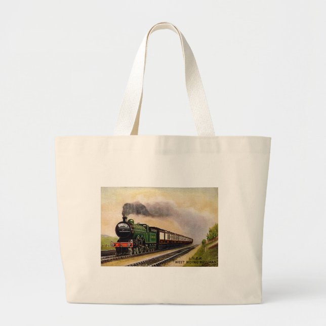 Bolsa Tote Grande Saco do comboio a vapor (Frente)