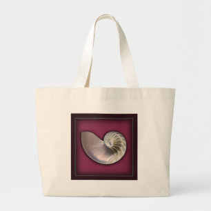 Bolsa Tote Grande Saco do escudo do nautilus