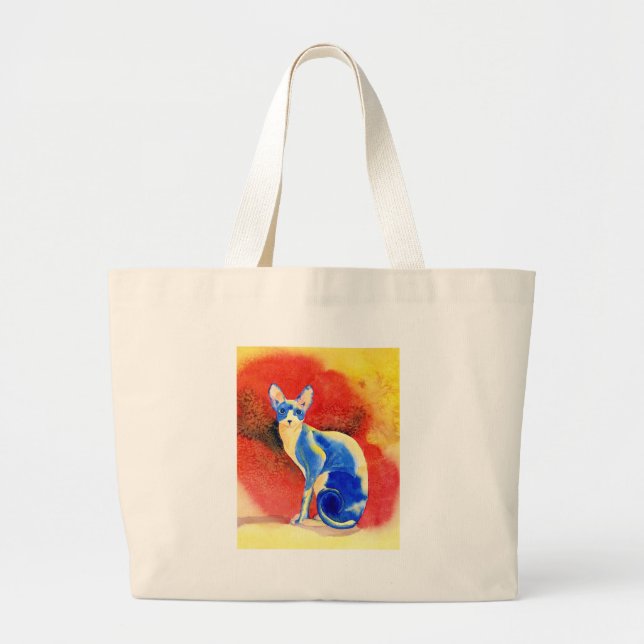 Bolsa Tote Grande Saco do gato #1 de Sphynx (Frente)