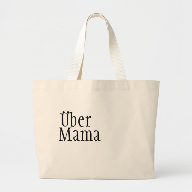 Bolsa Tote Grande Saco do Mama de Uber (Frente)