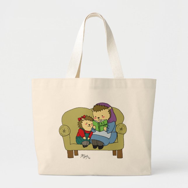 Bolsa Tote Grande Saco do Mama e do Masha (Frente)