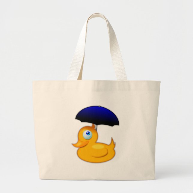 Bolsa Tote Grande Saco do pato do guarda-chuva (Frente)