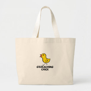Bolsa Tote Grande Saco do pintinho de Geocaching