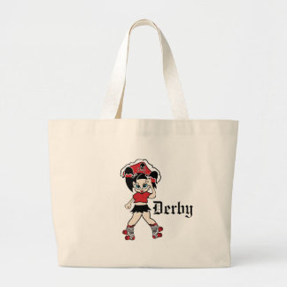 Bolsa Tote Grande Saco do pirata de derby do rolo