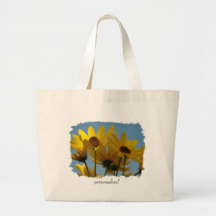 Bolsa Tote Grande Saco do respingo do girassol