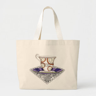 Bolsa Tote Grande Saco do Teacup dos pulsos de disparo