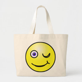 Bolsa Tote Grande Saco do Toque Amarelo Winking
