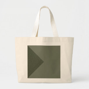 Bolsa Tote Grande Saco do Toque do Triângulo Verde do Motos Moderno