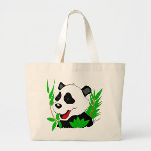 Bolsa Tote Grande Saco do urso de panda gigante