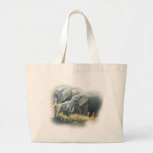 Bolsa Tote Grande Saco dos elefantes