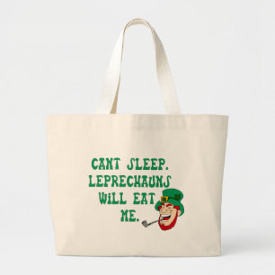 Bolsa Tote Grande Saco dos Leprechauns