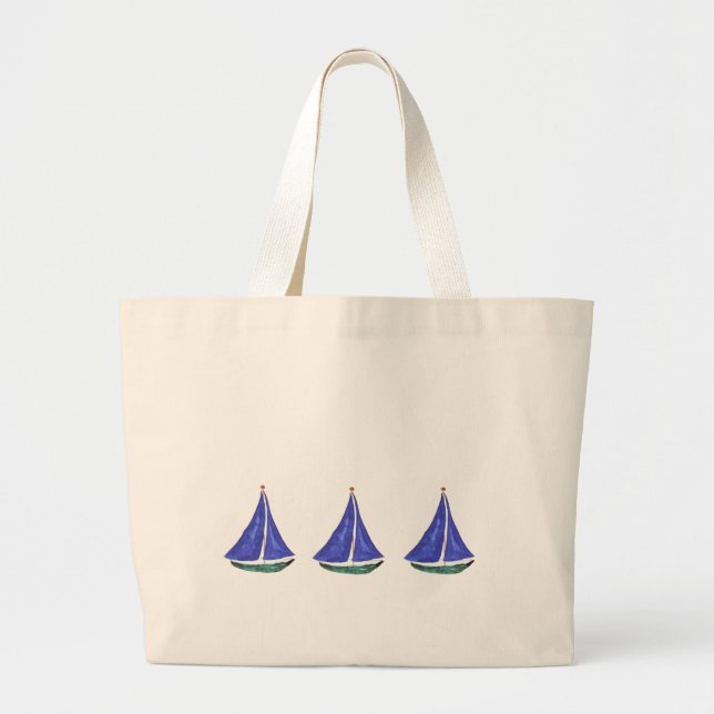 Bolsa Tote Grande Saco dos veleiros (Frente)