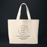 Bolsa Tote Grande Saco, empresa ou Compro simples do Promocional de<br><div class="desc">Adicione seu logotipo e texto para criar um saco de tote personalizado legal para sua empresa,  compro ou evento. Estas bolsas são excelentes para marketing e promoções.</div>