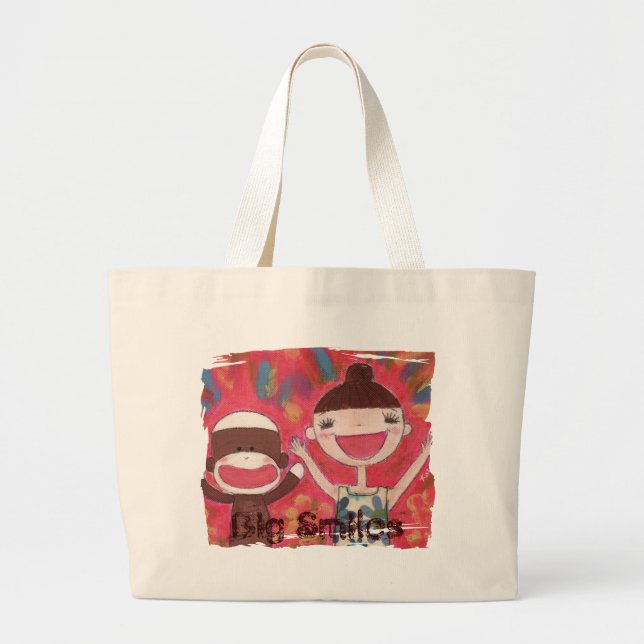 Bolsa Tote Grande Saco grande dos sorrisos (Frente)