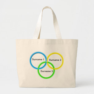 Bolsa Tote Grande Saco - Interseção familiar - Claro