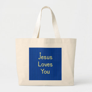 Bolsa Tote Grande Saco Jumbo Jesus Ama Você