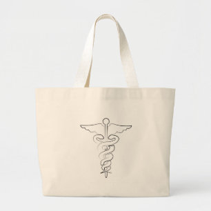 Bolsa Tote Grande Saco médico do símbolo