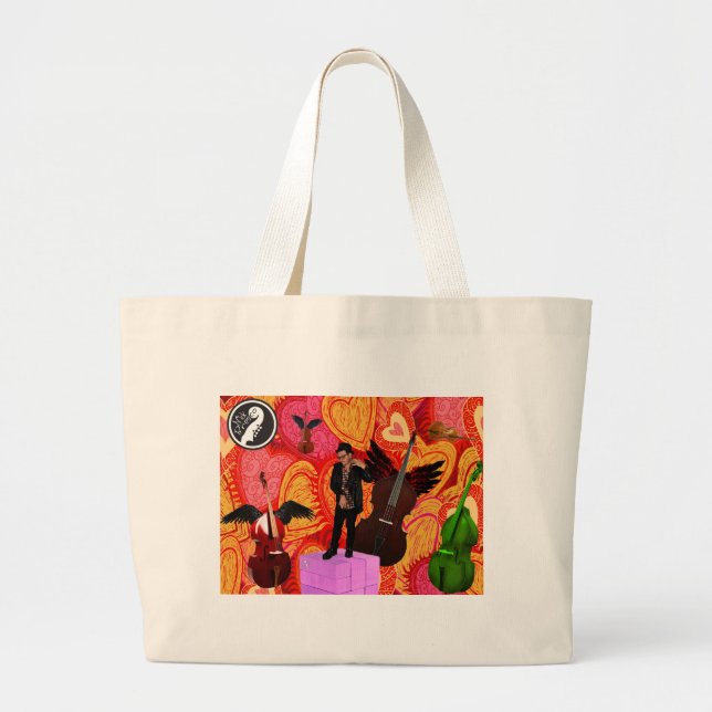 Bolsa Tote Grande Saco mulher djumbo saco fun Nick Breco (Frente)