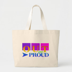 Bolsa Tote Grande Saco OUT & PROUD - escolha estilo e cor