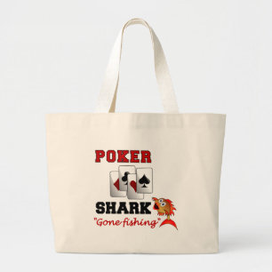 Bolsa Tote Grande Saco Poker Shark