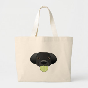Bolsa Tote Grande Saco preto do laboratório