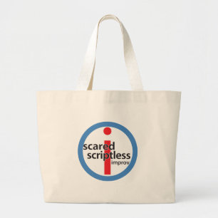 Bolsa Tote Grande Saco redondo Scared do logotipo do selo de