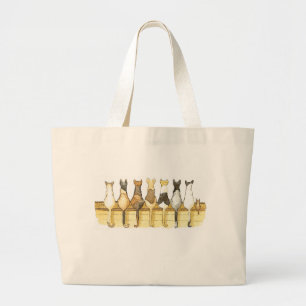 Bolsa Tote Grande Saco reusável das partes traseiras bonitos da