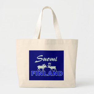 Bolsa Tote Grande Saco Suomi Finlândia
