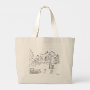Bolsa Tote Grande Saco Tote Cachorro Scottie Highland Balfour Castle