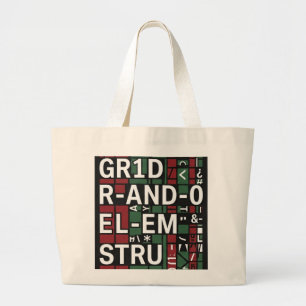 Bolsa Tote Grande Saco Tote Casual Canva Tipografia