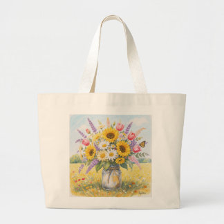 Bolsa Tote Grande Saco Tote de Arte Personalizado – Elegante e Ecoló