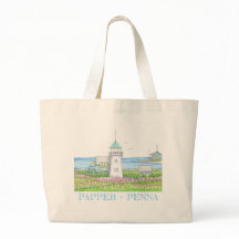 Saco Tote Farol Branco