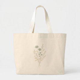 Bolsa Tote Grande Saco Tote Flor de Prado