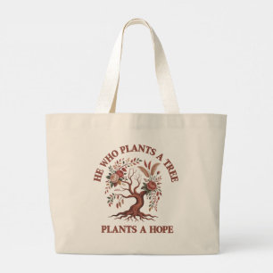 Bolsa Tote Grande Saco Tote Jumbo Dia da Árvore Ecológico