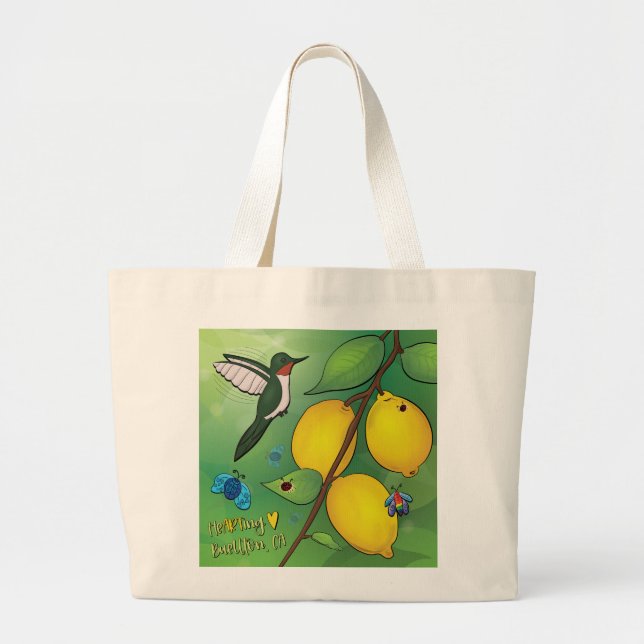 Bolsa Tote Grande Saco Tote - Limonada (Frente)